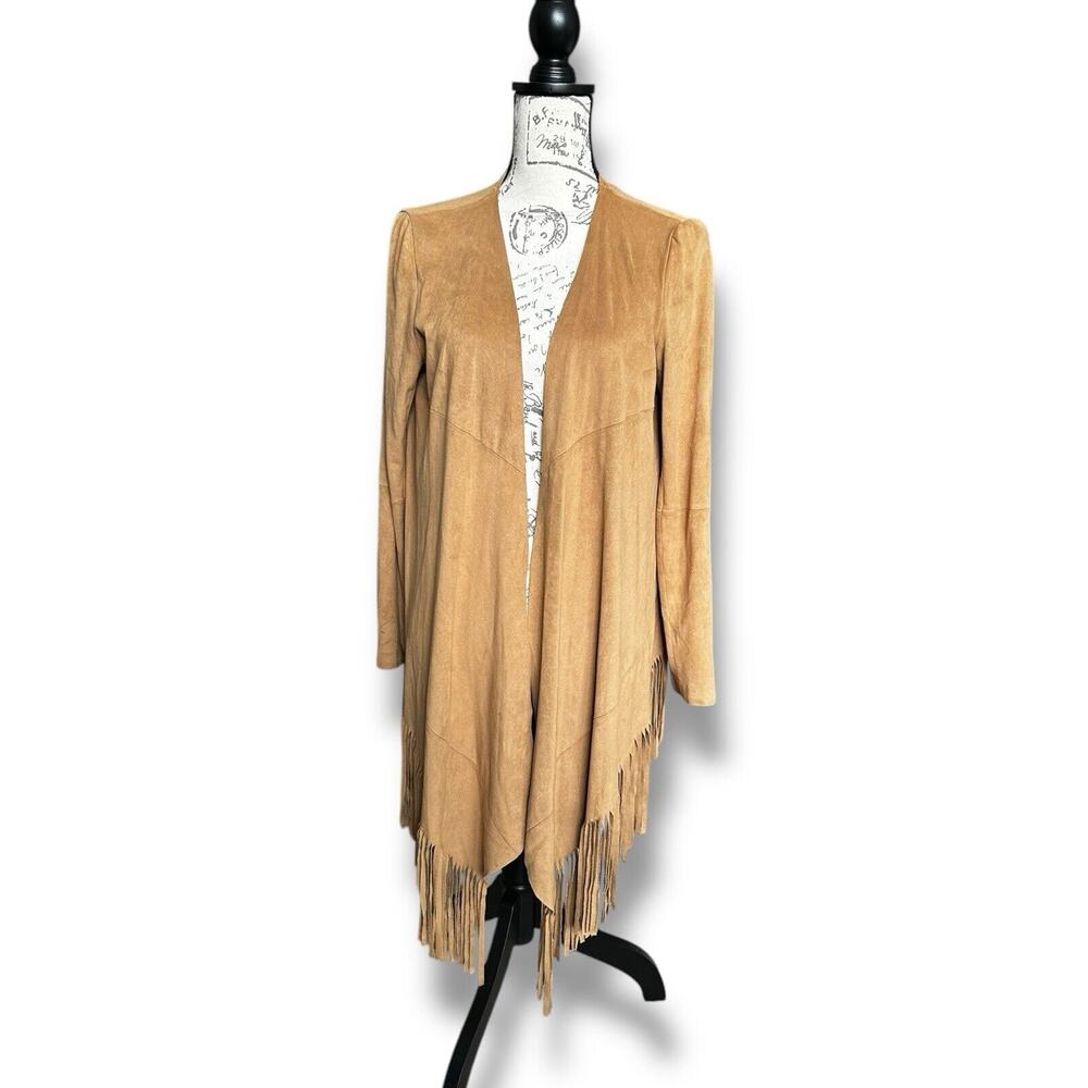 Zara Tan Fringe Jacket - Picture 2 of 5